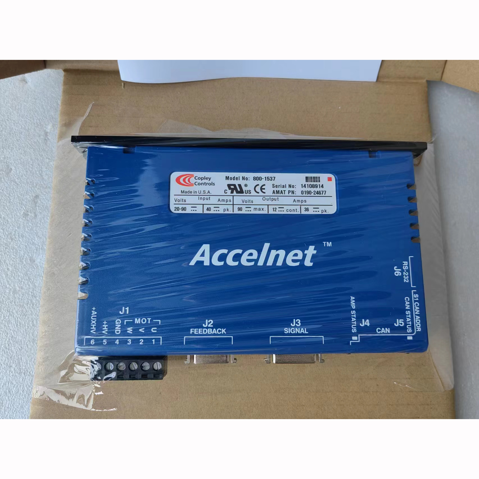 Copley Controls 800-1537 Accelnet AMAT 0190-24677 Servo Drive Controller New