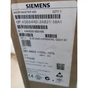 Siemens 6Se6440-2Ab21-5Ba1 Micromaster 440 6Se6 440-2Ab21-5Ba1 New Dhl Expedited Distributor Market Business