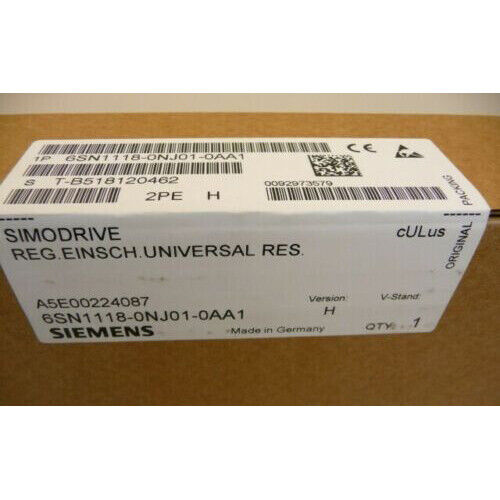 New Siemens Servo Drive Shaft 6Sn1118-0Nj01-0Aa1 6Sn1 118-0Nj01-0Aa1 Fast Delivery Dealer