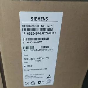 Siemens 6Se6420-2Ad24-0Ba1 New in Box 6Se64202ad240ba1 Expedited Shipping Supplier